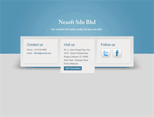 Tablet Screenshot of nexoft.asia
